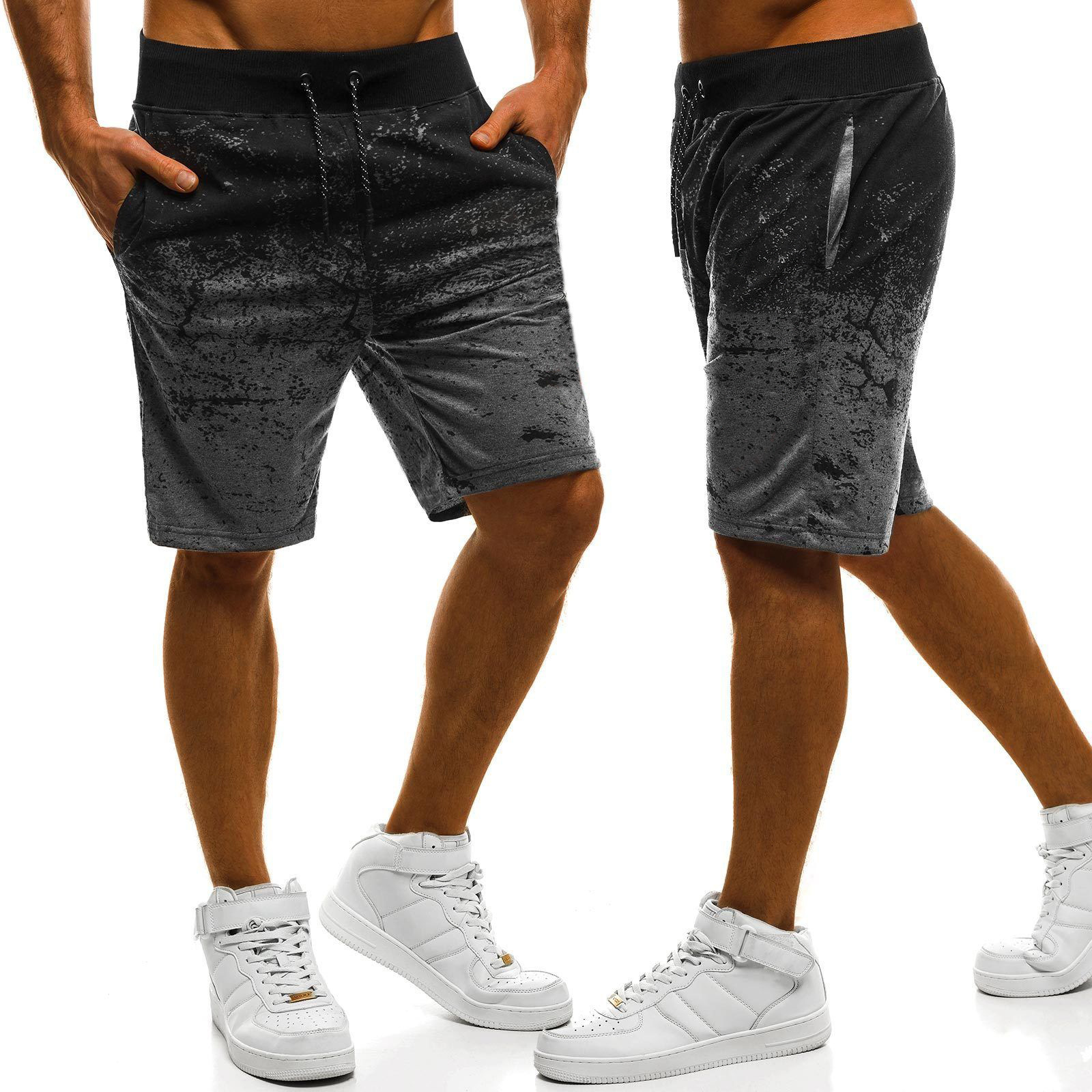 Summer Amazon men's casual shorts European and American style sweatpants slimmed down beach pants men 10 undefined