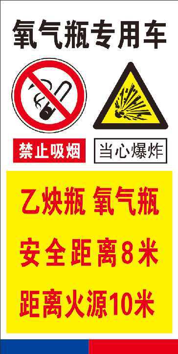 工厂直共氧气乙炔氩氮气瓶手推车标签 二氧化碳丙烷气瓶推车纸贴-阿里巴巴