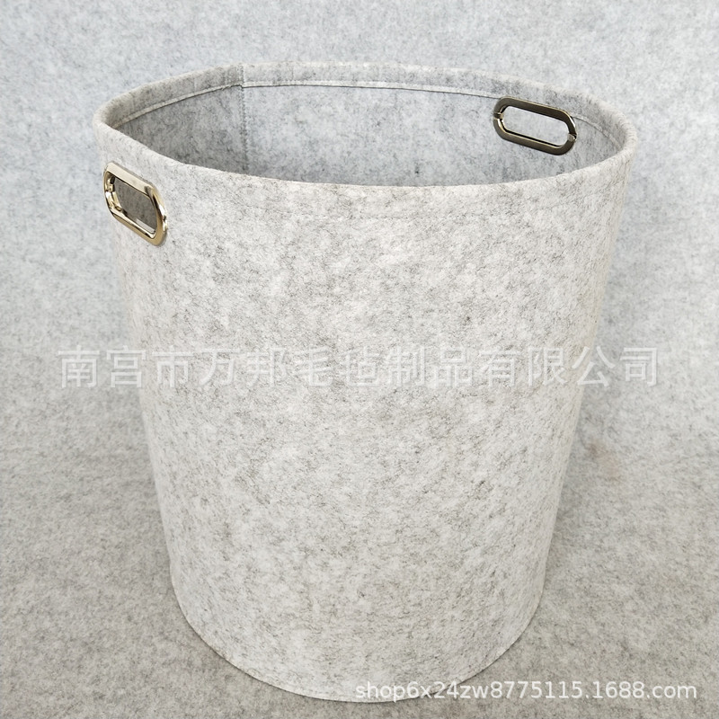 毛毡收纳桶 可折叠脏衣篮 储物大号脏衣桶 浴室收纳筐