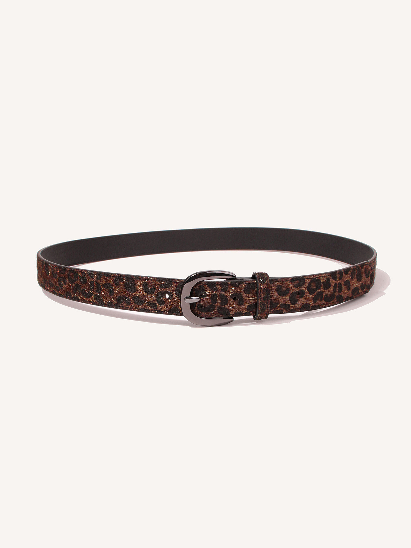 Retro Leopard Pu Leather Alloy Women's Leather Belts 1 Piece display picture 3
