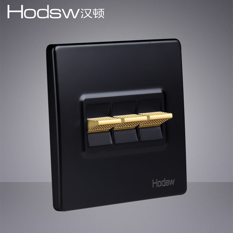 QE Black Gold Key three single double control Universal