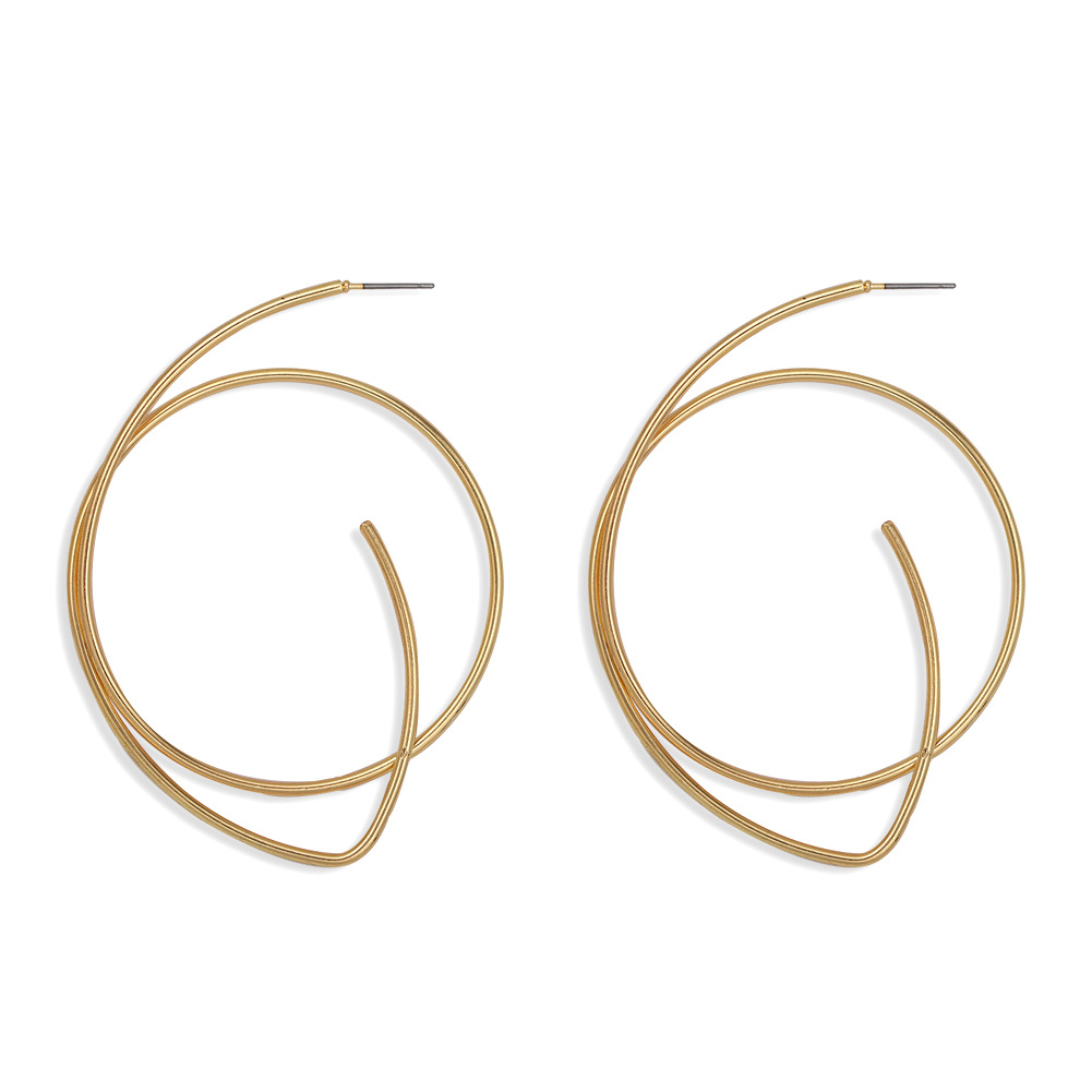 New Hot-selling Geometric Circular Hollow Creative Fashion Simple Earrings Wholesale display picture 10