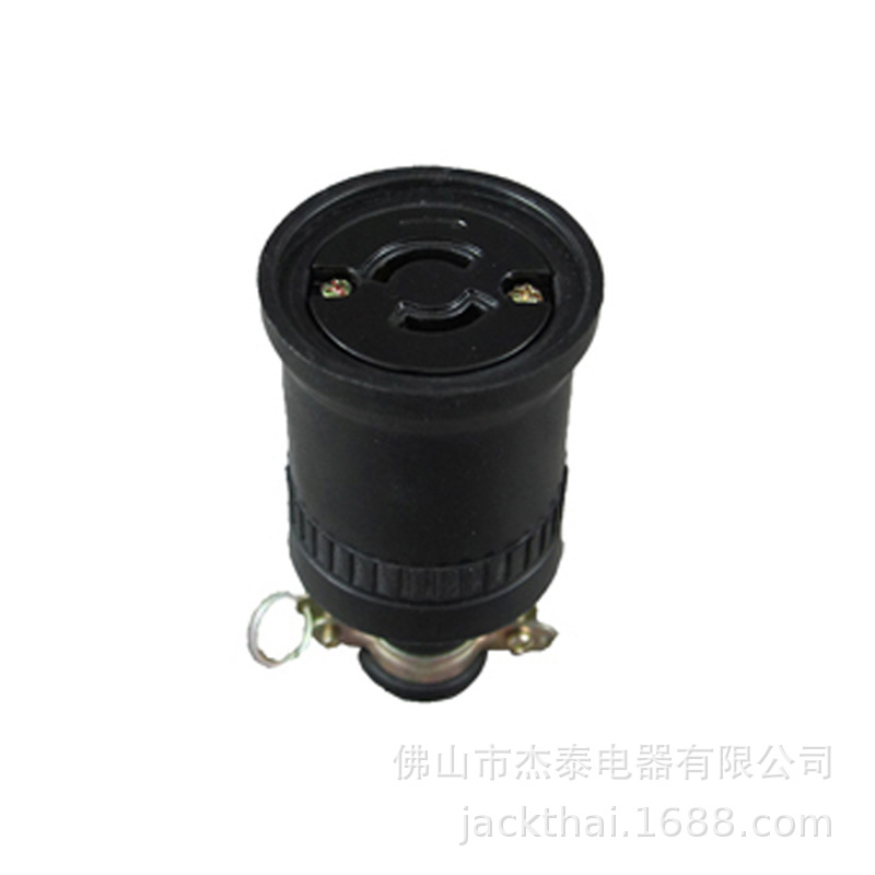 LK5220R两极连接器 引挂式户外防水母座 20A250V防松脱连接器电气
