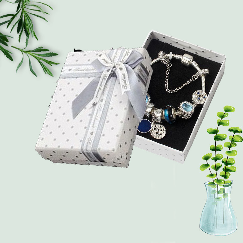 高档戒指盒 蝴蝶结包装盒小手链耳钉盒 手环手镯饰品盒定制批发