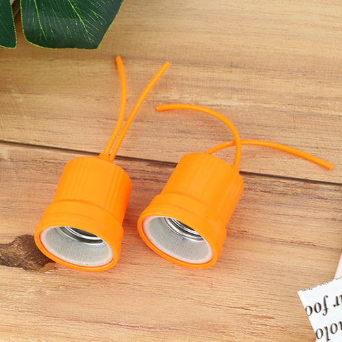 E27 screw ceramic waterproof lamp holder copper wire suspended flame retardant soft rubber lamp holder E27 lamp holder lamp holder wholesale