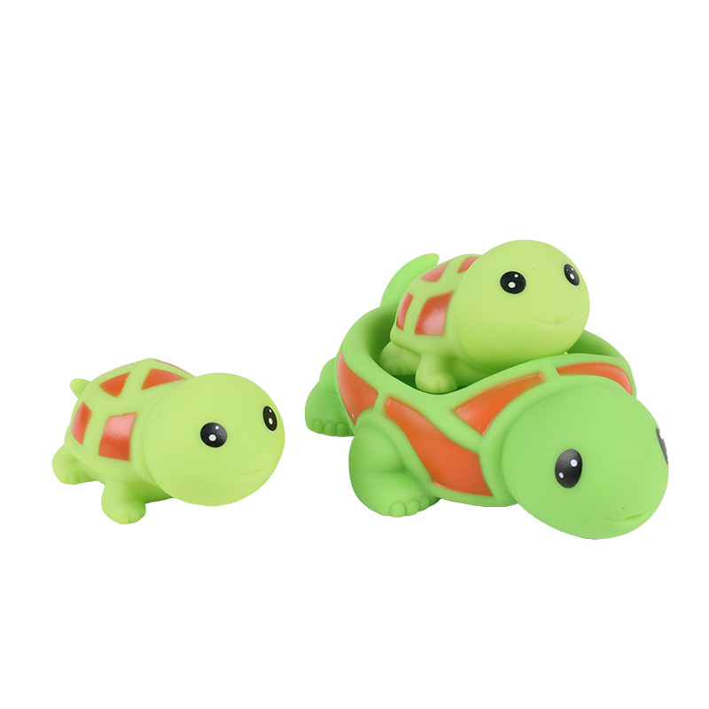 批发洗澡戏水玩具黄鸭 乌龟 红鱼 鳄鱼 海豹 河马多款式子母系列|ru