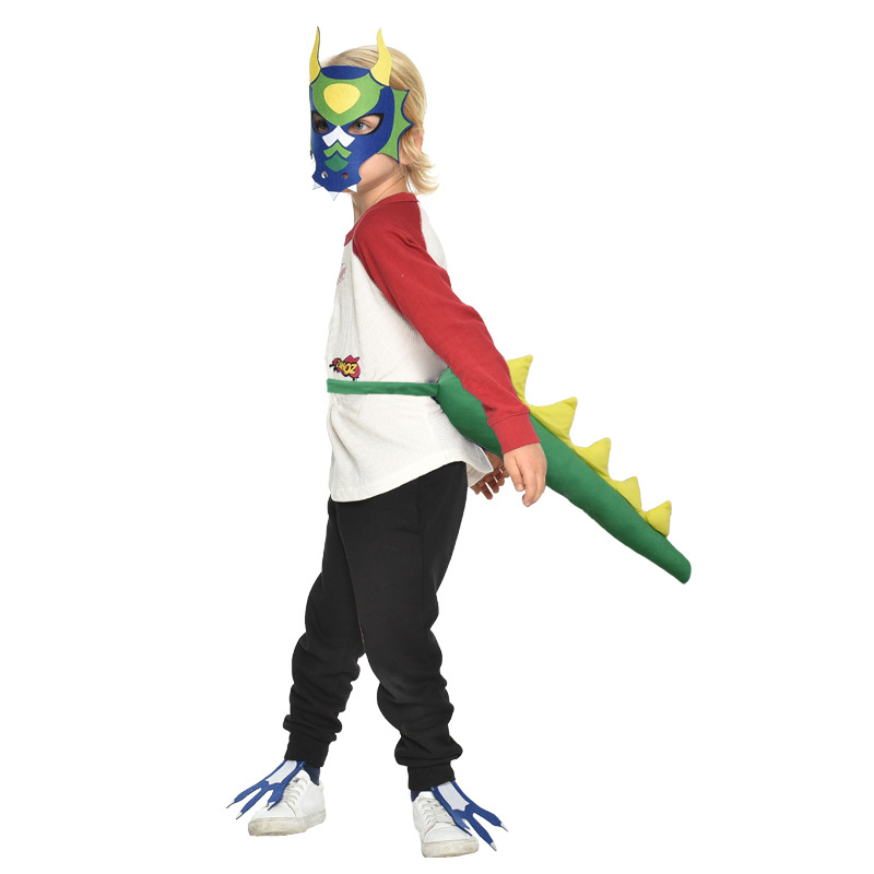 恐龙套装尾巴+手脚+面具17