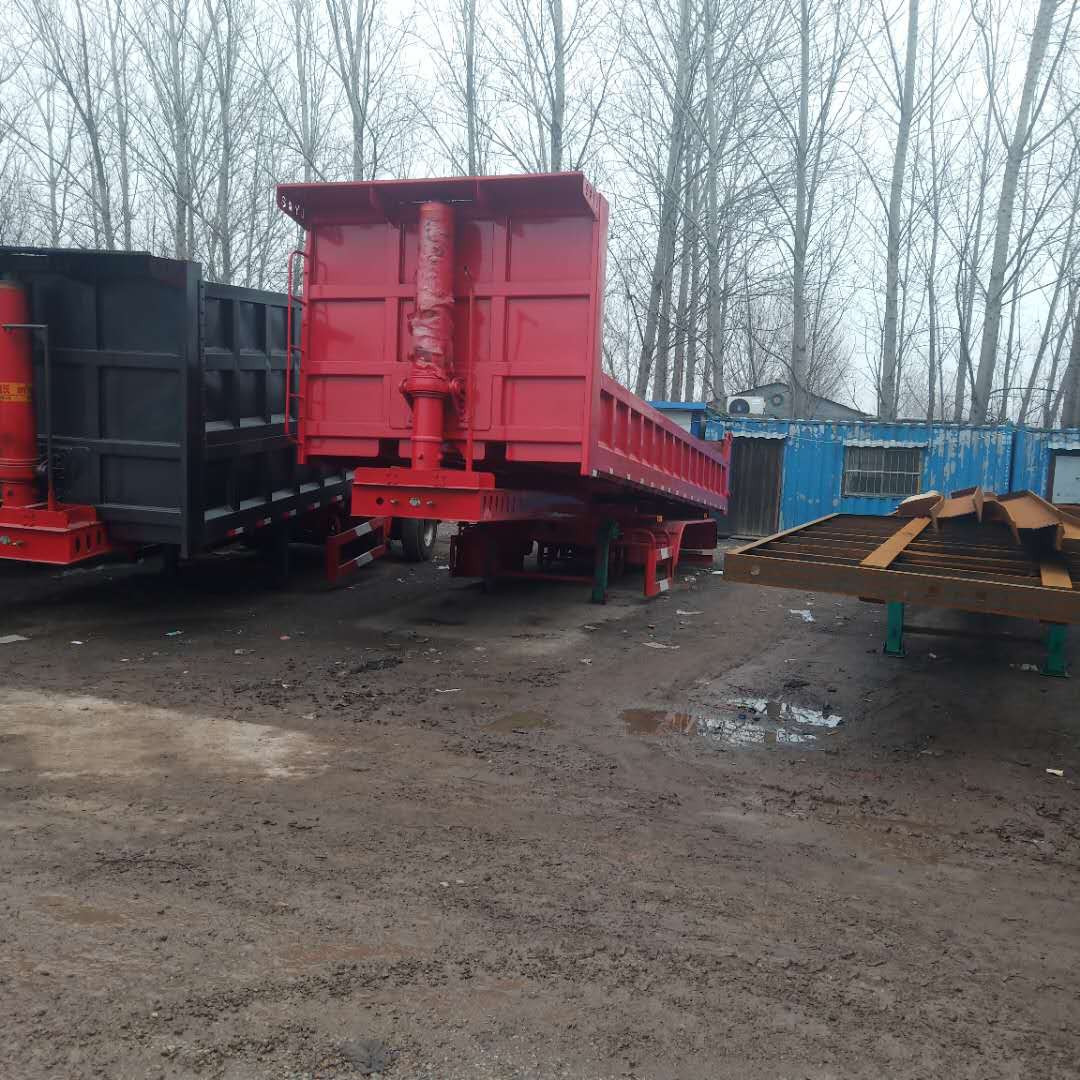 茄子河8米9米10米後翻自卸半挂車正常上戶後翻自卸半挂車正常上戶