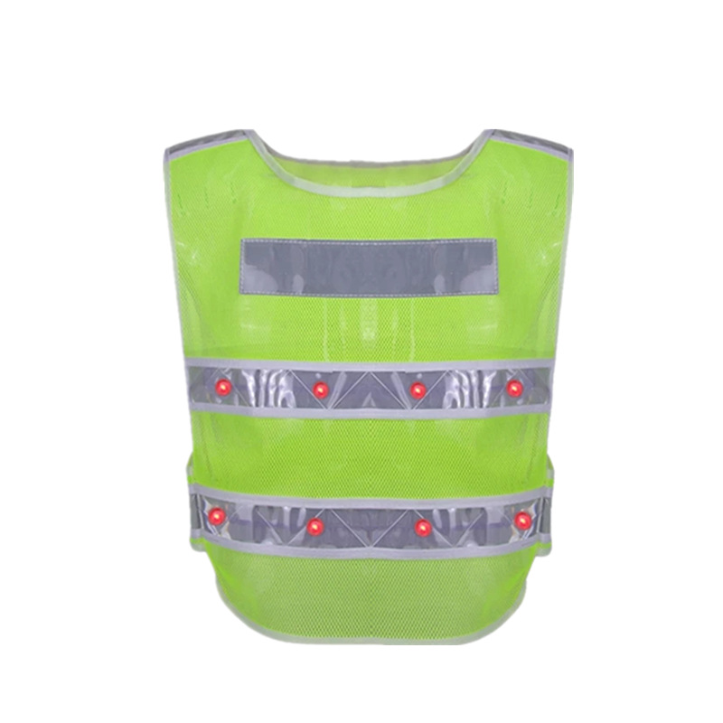 LED反光衣閃燈反光背心環衛反光馬甲夜間安全騎行服交通指揮服