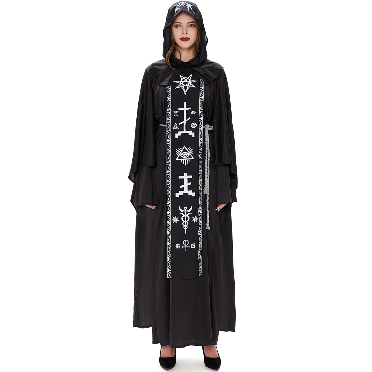 Halloween costume male and female wizard robe vampire cosplay costume nihaostyles wholesale halloween costumes NSMRP79101