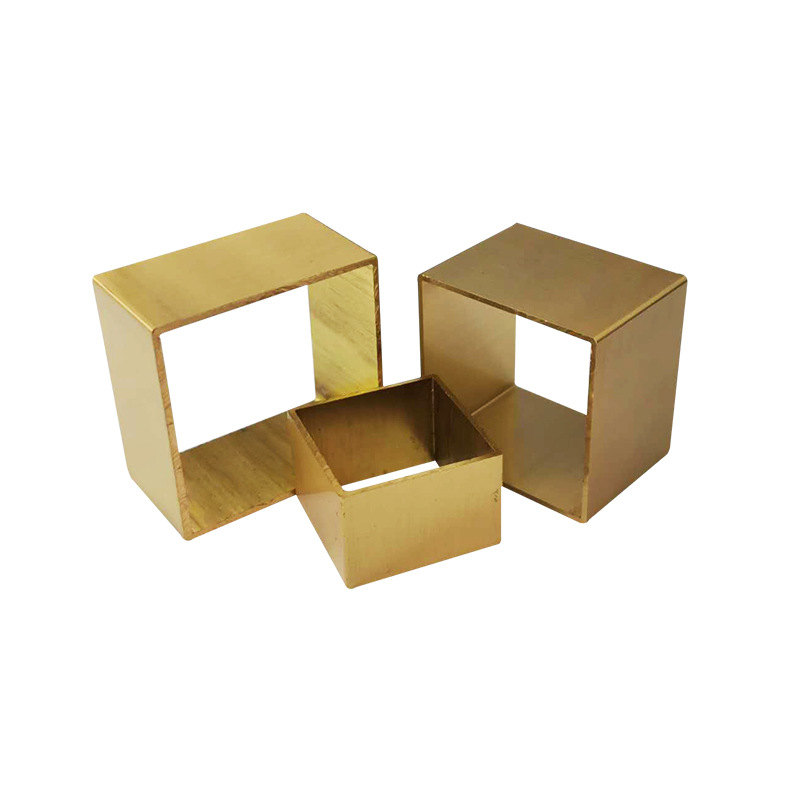 现货批发新中式沙发方形铜脚套现代简约桌椅柜脚装饰配件五金方框