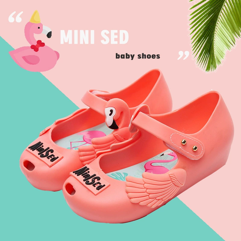 2022 новый mini sed лебедь единорог с принтом фламинго граффити обувь желе ароматная детская обувь 0