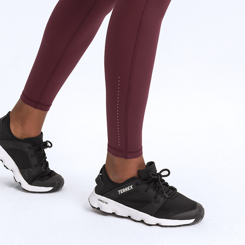 One-piece drop-shipping new autumn and winter multi-pocket sports yoga pants, hip-raising high-waist running fitness training nine-point pants