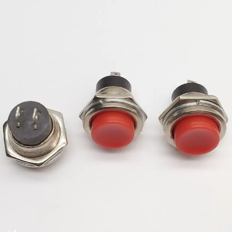 212按钮开关按通型按钮型开关钮子开关金属外壳按钮开关