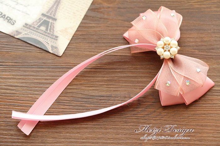 Cute cloth with bow, hairgrip, hair accessory, hairpins handmade