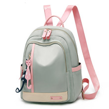 新款PU双肩包 backpack尼龙学生书包 旅行背包分销8013一件代发
