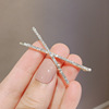 Hairgrip from pearl, crab pin, hair accessory, bangs, internet celebrity, Korean style