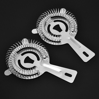 厂家批发不锈钢滤冰器酒吧隔冰器调酒工具鸡尾酒隔冰档冰器|ru