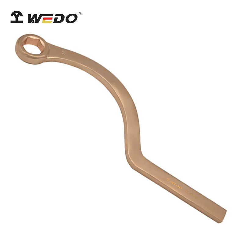 Dimension brand explosion-proof tools beryllium bronze explosion-proof bent handle single-head hexagonal wrench non-magnetic non-sparking tools