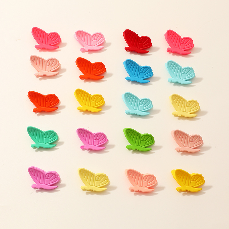 Color Butterfly Hairpin Hair Concave Shape Soil Cool Cute Little Butterfly Hair Accessories Wholesale display picture 2