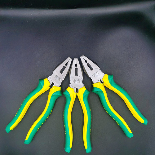 Factory direct sales pure steel forged Yulong 8-inch wire pliers industrial grade vise multi-functional labor-saving 8-inch hand pliers