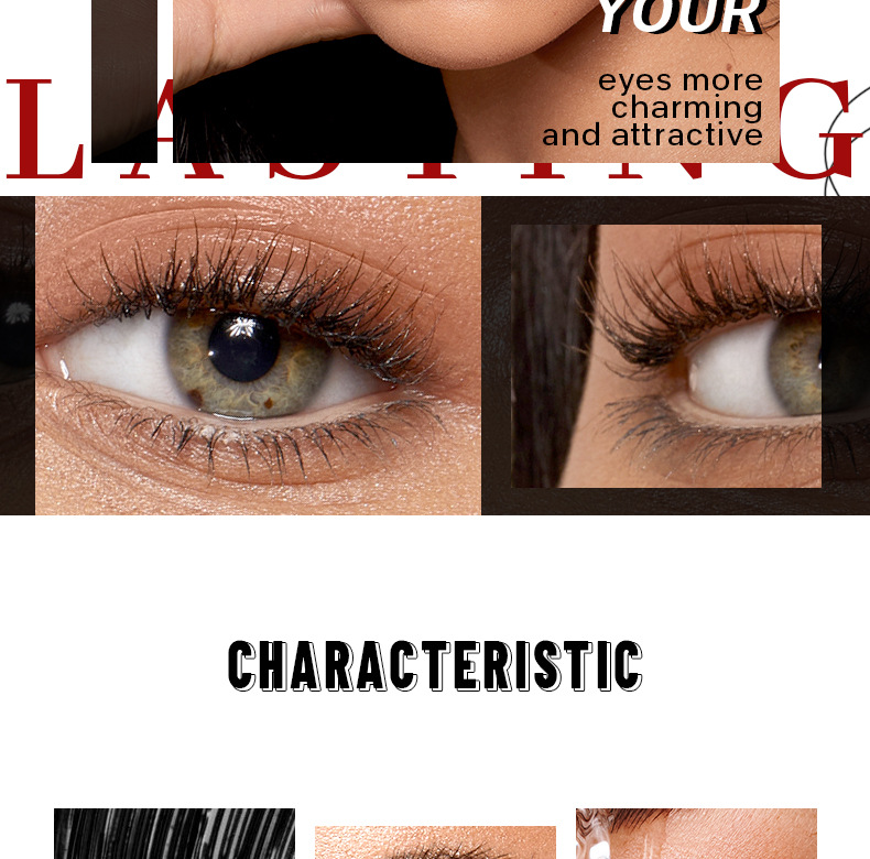 36g Weight Mascara Type Of Cosmetics Plastic Material Solid Color Pattern Fashion Style Fashion Solid Color Plastic Mascara 5