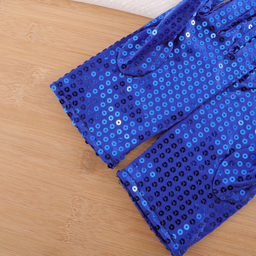 Factory direct sales adult glittering sequined gloves for men and women performing adult dance stage sequined gloves wholesale