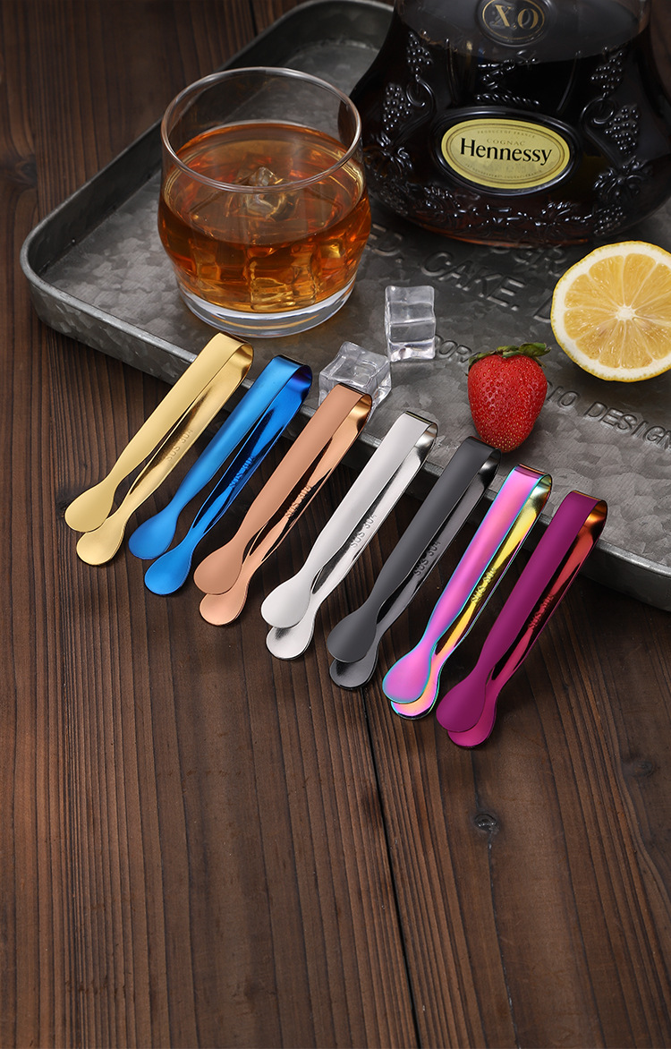 Fashion Solid Color Stainless Steel Food Tongs 1 Piece display picture 2