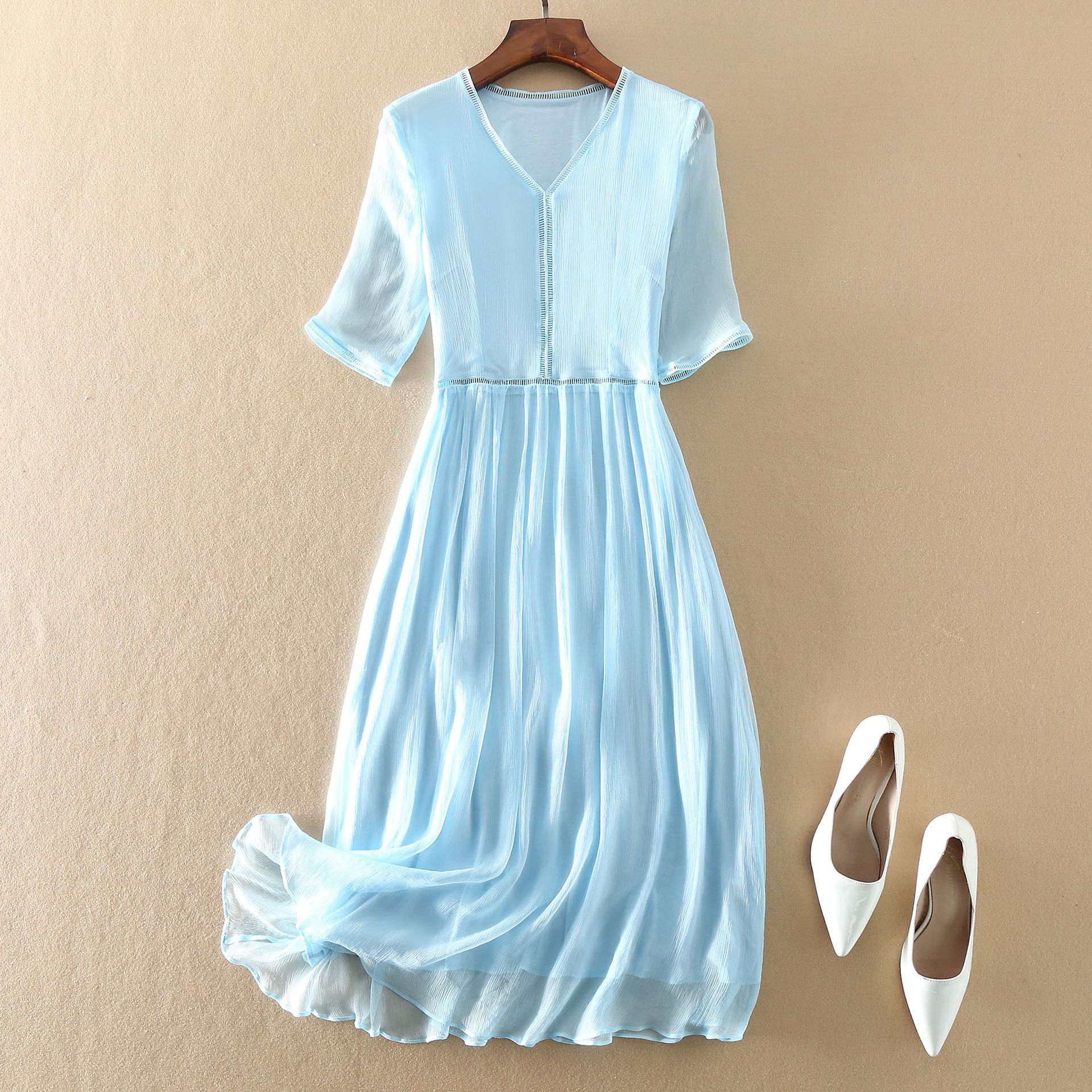 Mulberry Silk Short Sleeve Dress