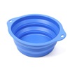 Pet Folding Bowl Dog Going Out Feeding Drinking Fountain Silicone Dog Bowl Dog Basin Oversized Portable Pet Slow Food Bowl