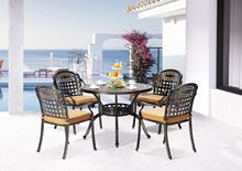 玖玲珑室外铸铝桌椅组合户外花园庭院家具欧式铁艺休闲阳台桌椅