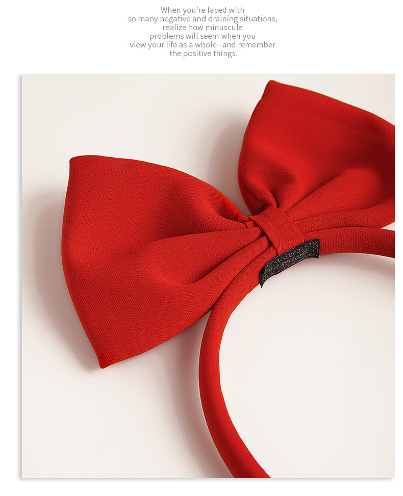 Three-dimensional Big Bow Hairband display picture 8