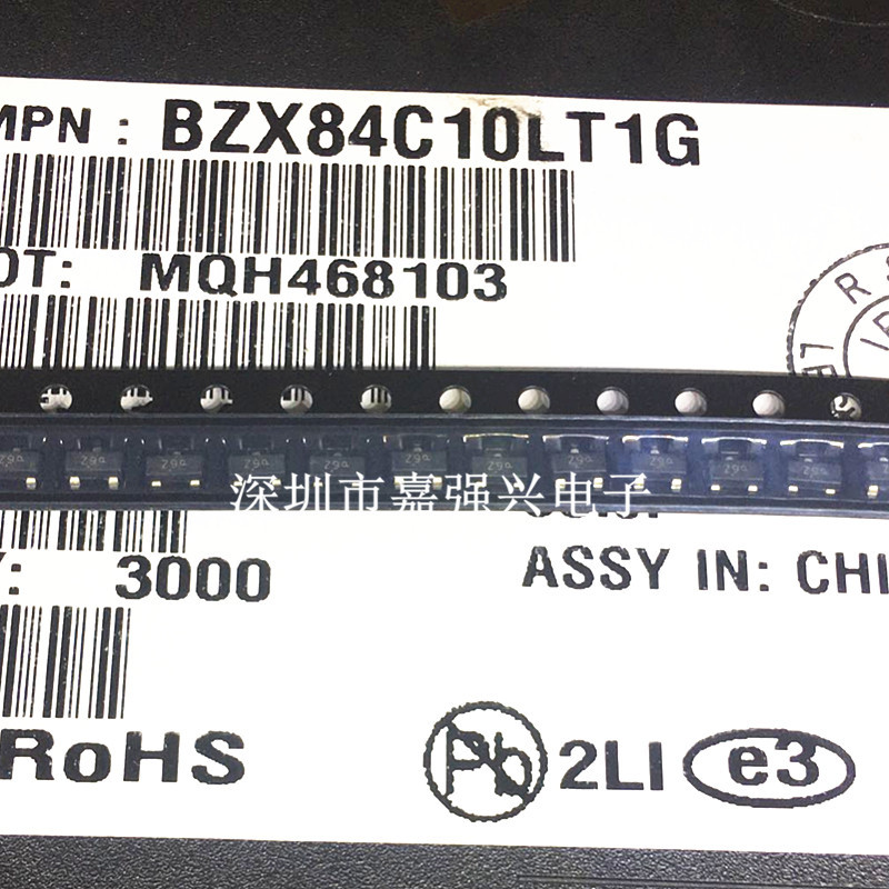 BZX84C10LT1G 10V  Z9 BZX84C22LT1G 22V贴片稳压二极管Y8 SOT-23