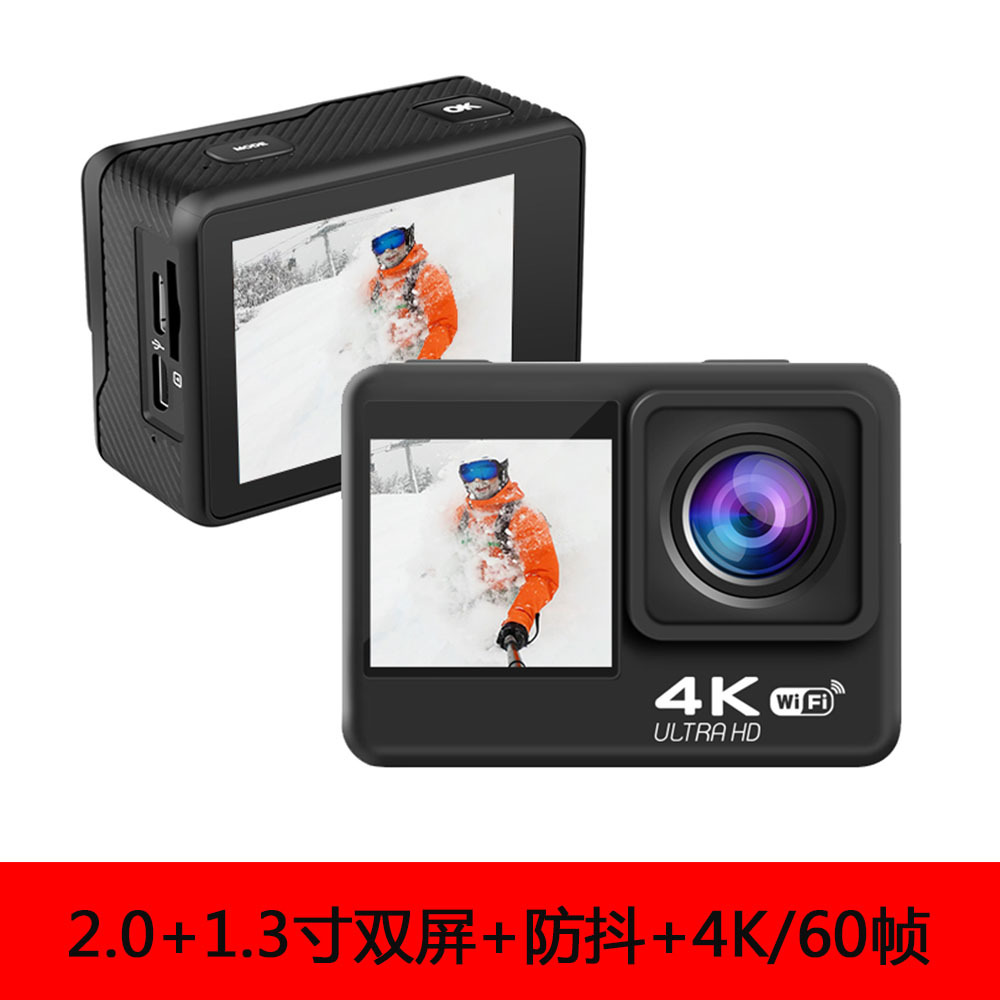 2020 New products 4K60FPS waterproof motion camera Dual WIFI Stabilization outdoors motion DV video camera