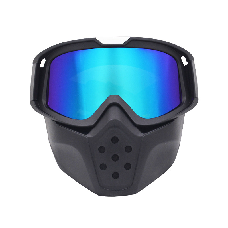 Vējstikla sejas aizsargs, bezceļu motocikla Harley ķivere, brilles, taktiskās aizsargbrilles, braukšanas aizsargbrilles_voghion.com
