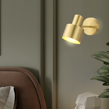 全铜旋转床头小壁灯简约现代创意浴室单头卫生间洗漱台镜子镜前灯
