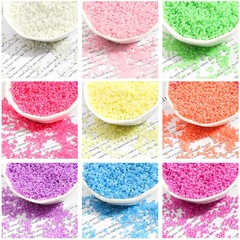 DIY Bead Crafts Handmade Cross-Stitch Hairpin Glass Rice Beads Scatter Beads Cream Series Rice Beads Wedding Bag Accessories