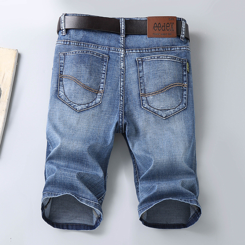 2020 Genuine Summer Thin Denim Shorts Men's Straight Loose Bryant Trendy Cropped Pants Slim-fit Pants