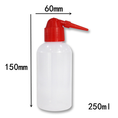 Plastic washing bottle, elbow washing bottle, washing bottle, blowing bottle, white head, red head, straight head washing bottle