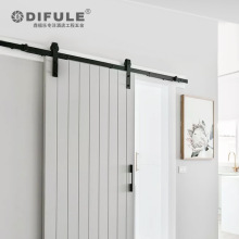 工厂美式谷仓门吊轨全套推拉门轨道滑轮移门双向缓冲吊轮一件代发