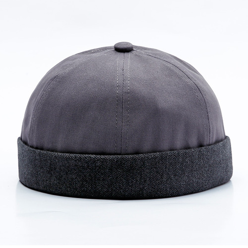 Yangguan retro fashion trend melon skin hat hip-hop personality street yuppie landlord hat brimless curled sailor hat