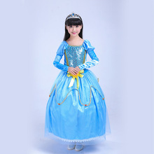 儿童公主表演服新款少儿舞台话剧宫廷风演出服女童欧式舞蹈礼服