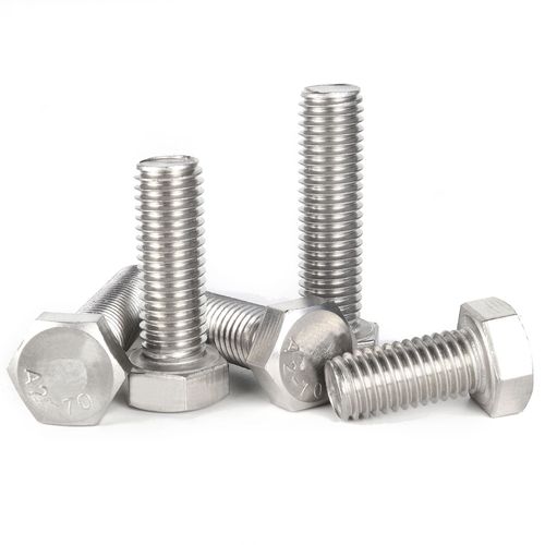 M4M5M6M8 201 stainless steel screw and nut set complete hexagonal rod bolt flat washer combination