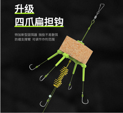 Explosive Hook Catfish Rig Set Square Cage Catfish Hook Floating Fishing Water Monster Bamboo Fishing Rod Water Mine Fishing Cage Bait Cage