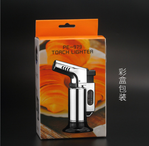 Factory direct sales three direct flush large welding gun spray gun barbecue kitchen lighter camping outdoor cigar lighting moxibustion