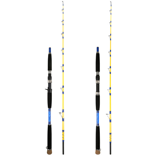 Whelen wholesale offshore small boat rod iron plate solid 100# half jigging sea fishing rod carbon fishing rod