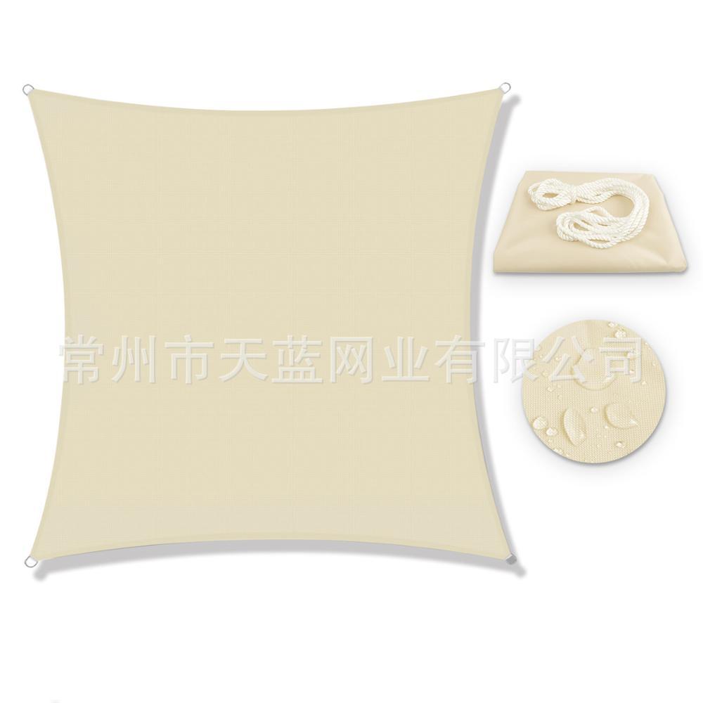 3.6*3.6*3.6米高档防水遮阳帆 三角PU涤纶帆布 庭院遮阳帆