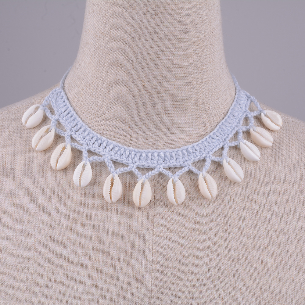 18g Weight 1 Piece Ethnic Style Shell Cotton Shell Patchwork Women's Necklace