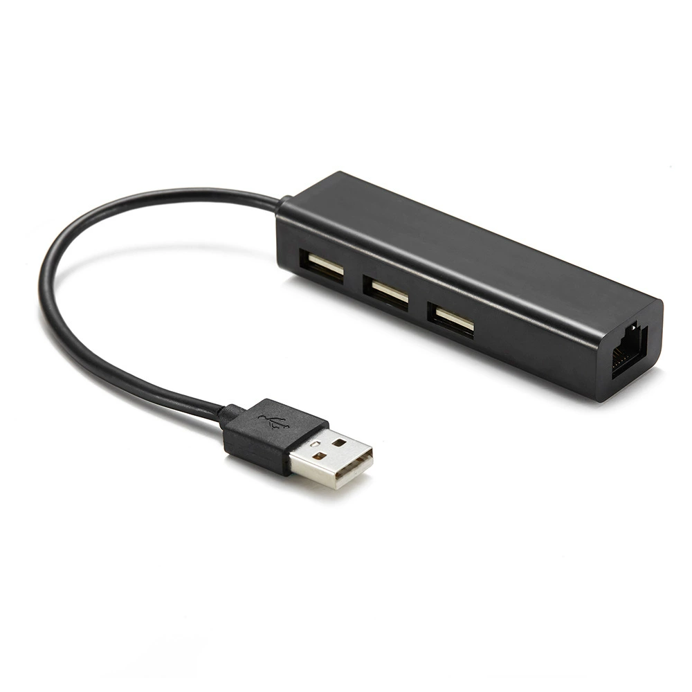 Карта сети USB 2.0 100M B09 free-drive + трехпортовый концентратор расширенный полупроводник 100M RJ45 сетевой адаптер