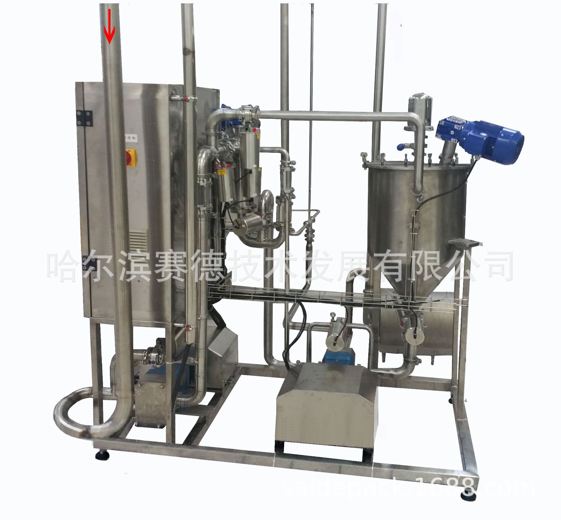 果粒奶在线添加混合系统